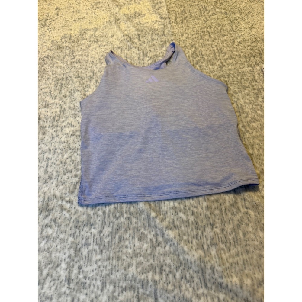 Adidas Tone Melange Training Tank Top Women's Lavender Size L